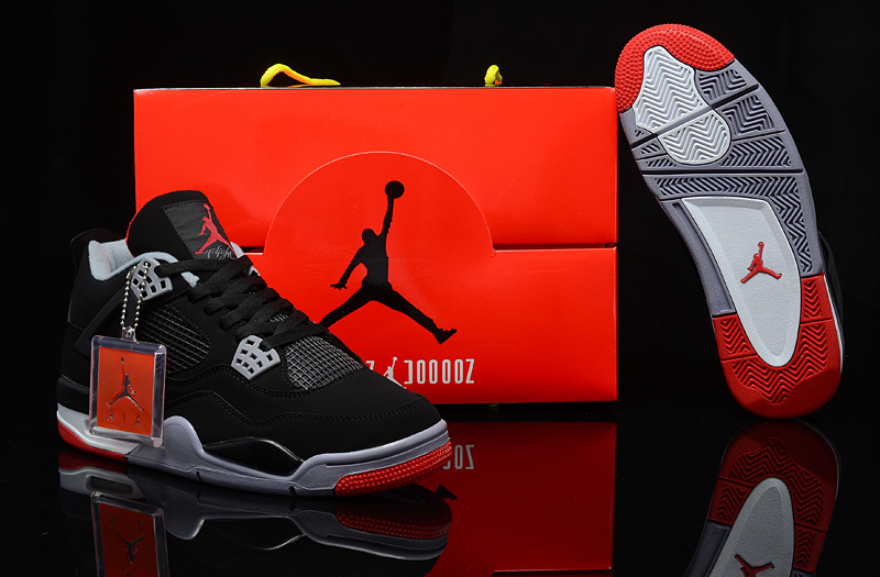Air Jordan 4 Men Shoes Black Online